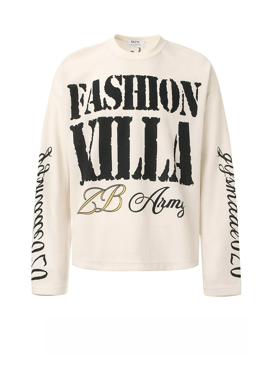 Letter Print Vintage Long-sleeved T-shirt