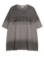 Butterfly Print Short-sleeved T-shirt