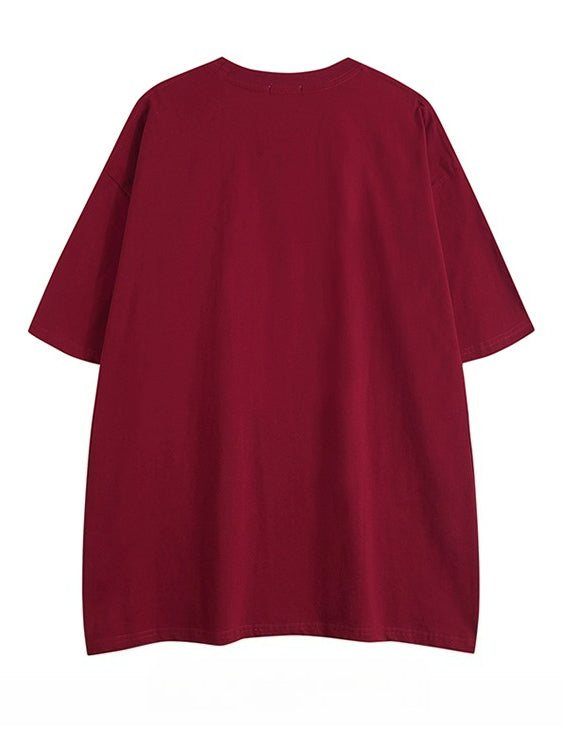 Graffiti Letter Loose Short Sleeve T-Shirt