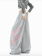 Slack Letter Print Sweatpants