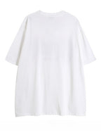Cotton Letter Print Loose Short-sleeved T-shirt