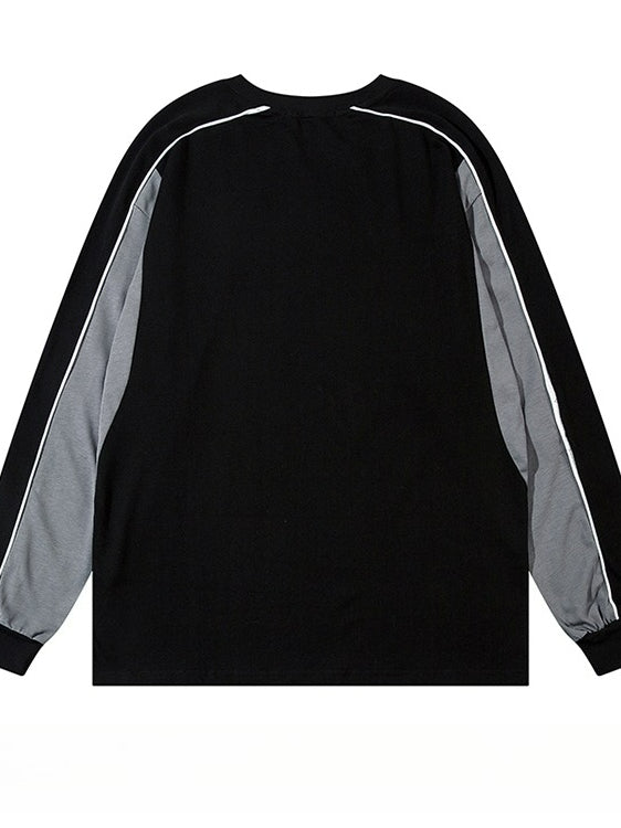 Gothic Letter Chain Long Sleeve T-Shirt