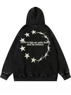 Vintage Print Hoodies