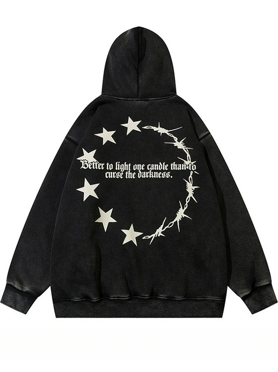 Vintage Print Hoodies