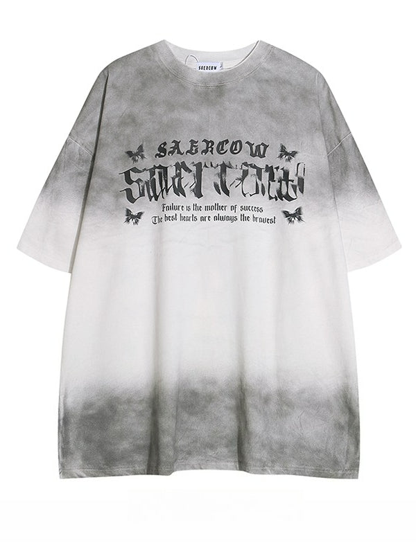 Butterfly Print Short-sleeved T-shirt