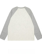 Vintage Letter Print Long Sleeve T-Shirt