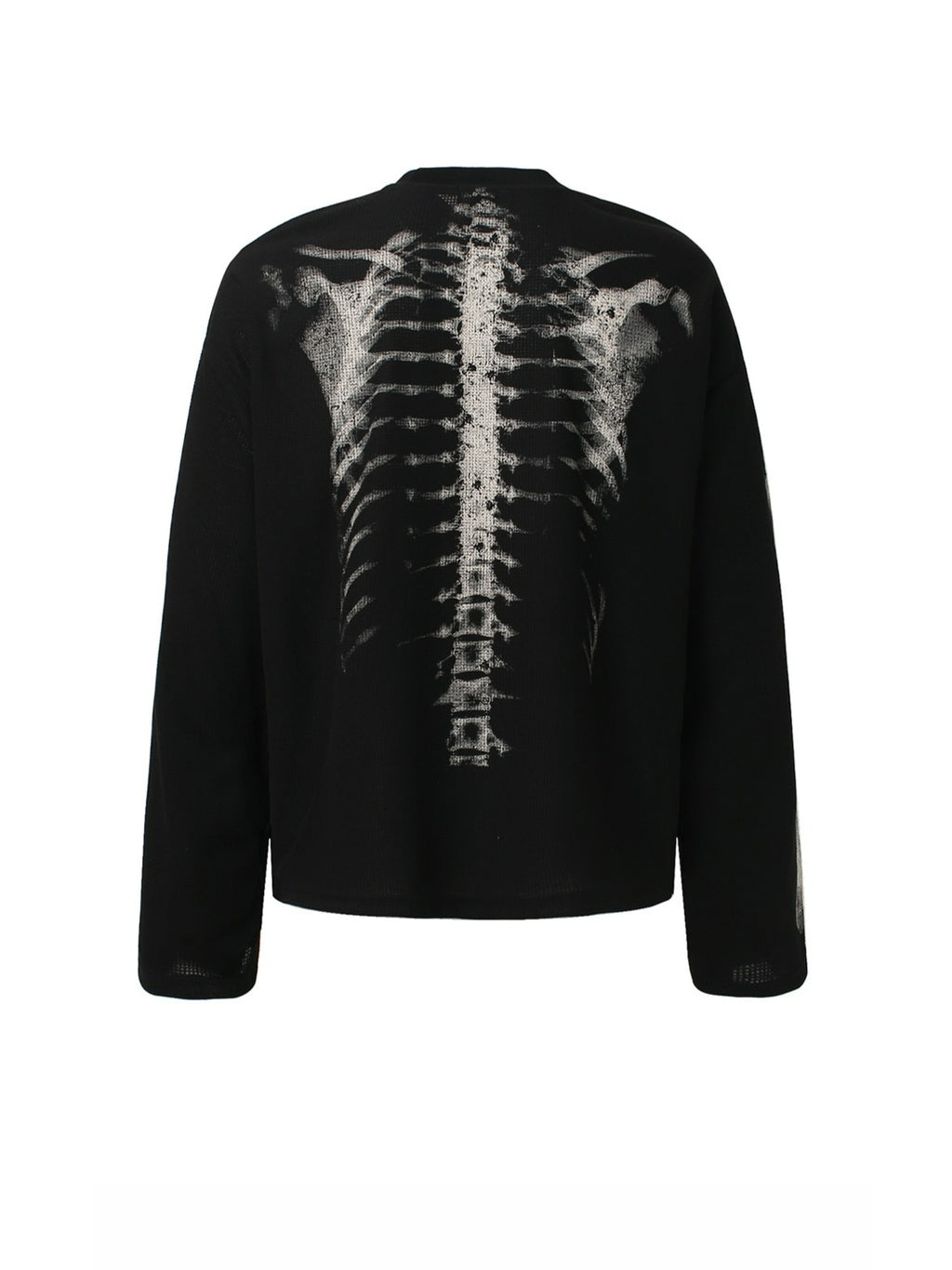 Skull Print Long-sleeved T-shirt