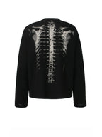 Skull Print Long-sleeved T-shirt