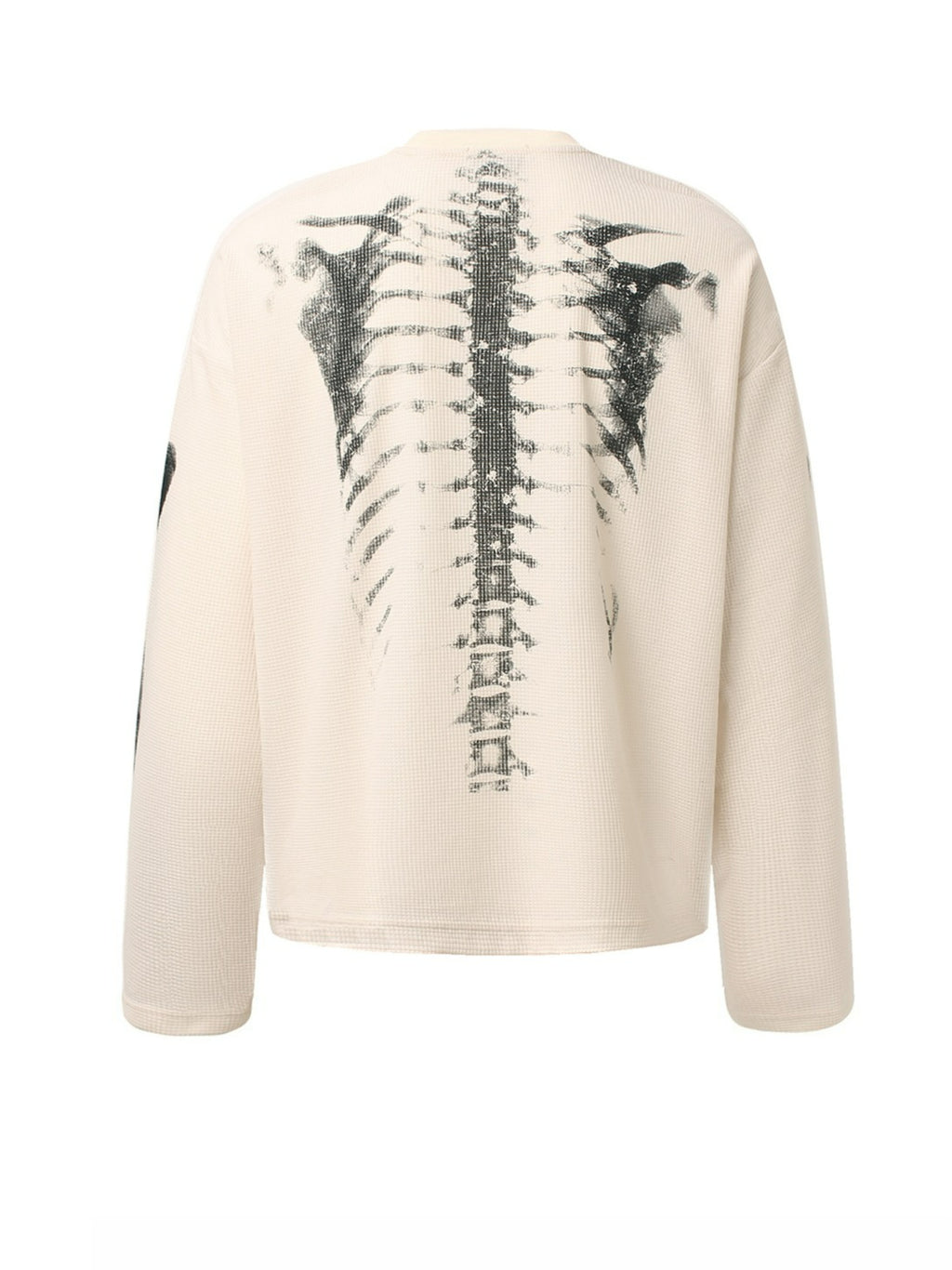 Skull Print Long-sleeved T-shirt