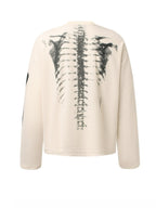 Skull Print Long-sleeved T-shirt