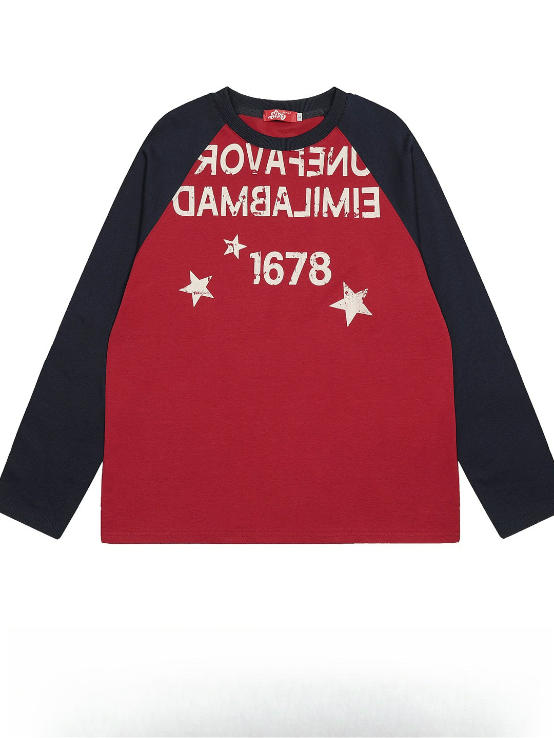 Vintage Letter Print Long Sleeve T-Shirt