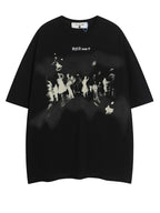 Hiphop Loose Graffiti Short Sleeve T-Shirt