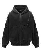 Rivet Zip Cardigan Hoodies