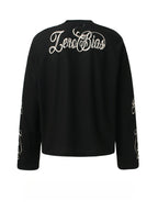 Letter Print Vintage Long-sleeved T-shirt