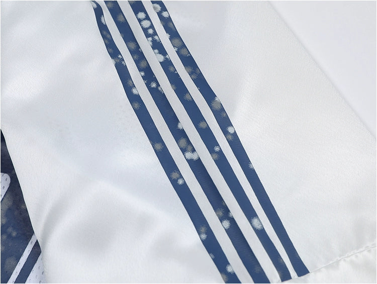 Vintage Jersey V-neck Mesh Short-sleeved T-shirt