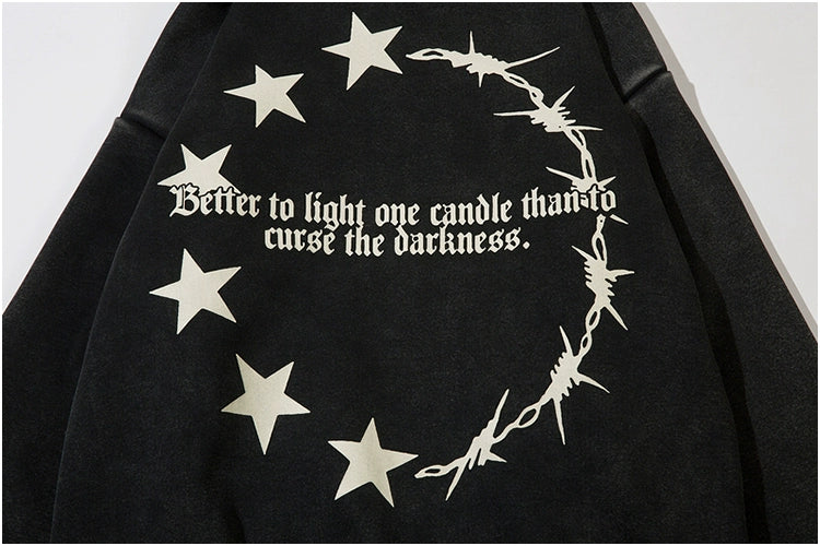 Vintage Print Hoodies