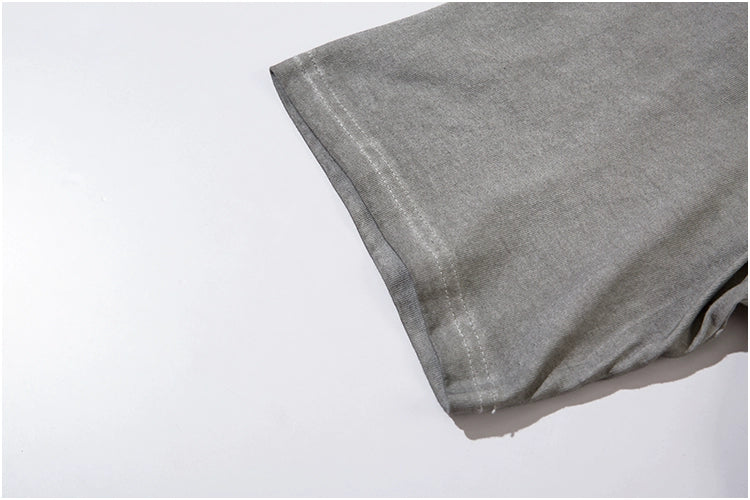 Vintage Letter Print Loose Short Sleeve T-Shirt