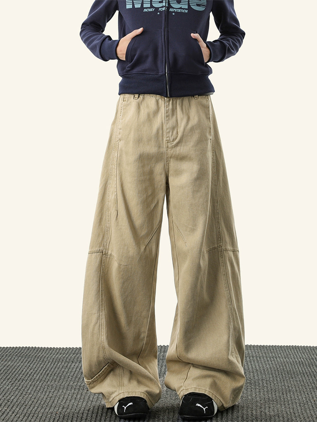 Khaki Scimitar Jeans Track Pants