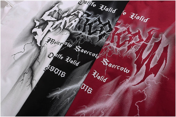 Graffiti Letter Loose Short Sleeve T-Shirt