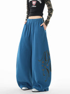 Slack Letter Print Sweatpants