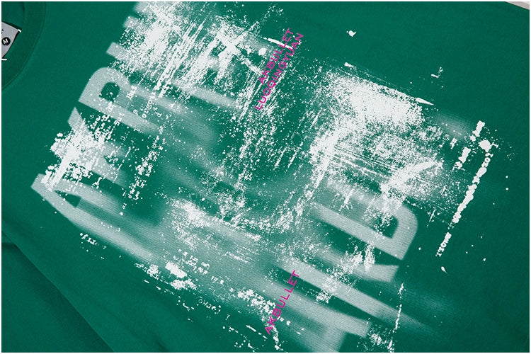 Letter Graffiti Loose Short Sleeve T-Shirt