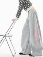 Slack Letter Print Sweatpants