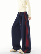 Vintage Contrasting Striped Sweatpants
