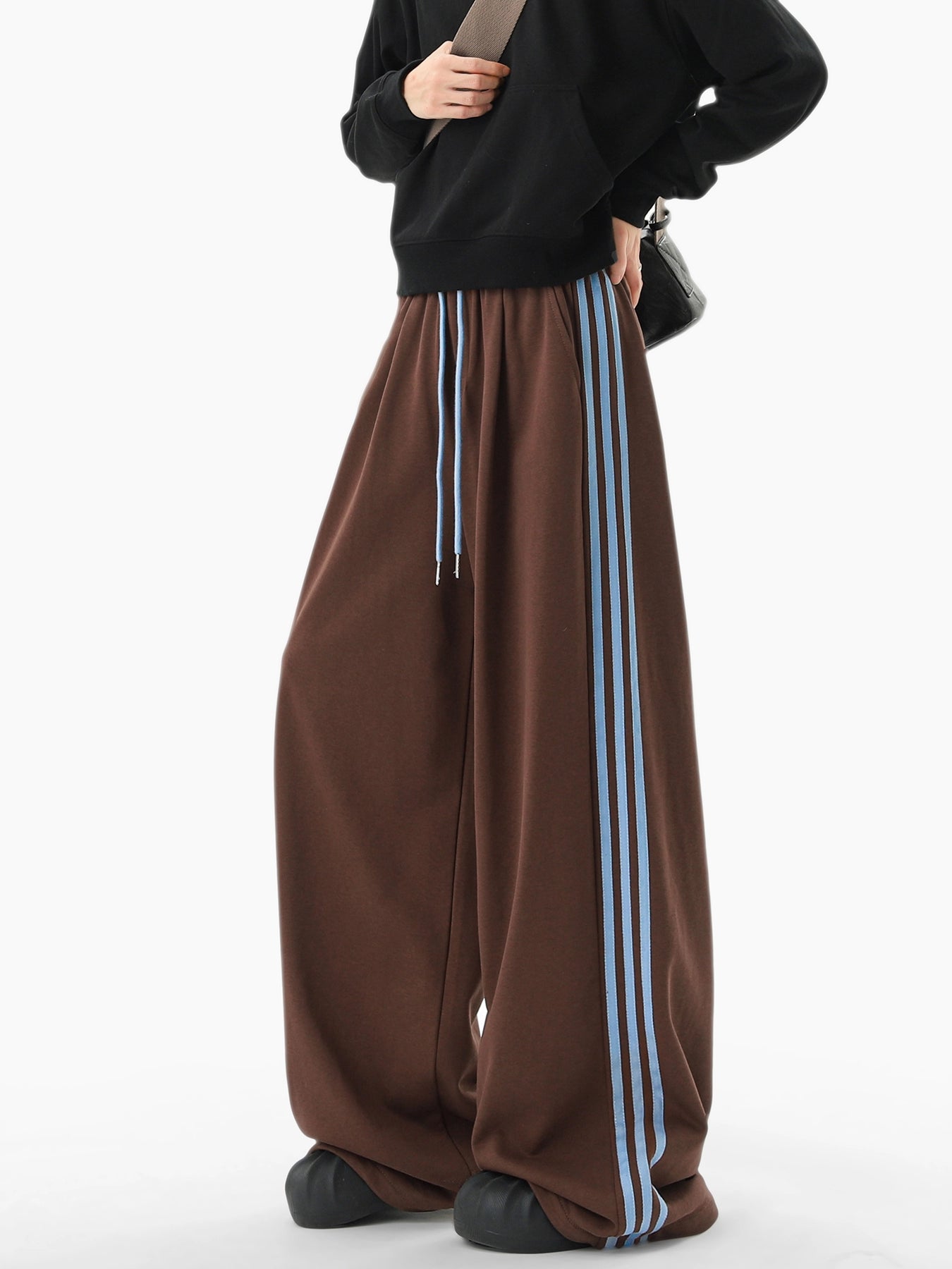 Vintage Contrasting Striped Sweatpants