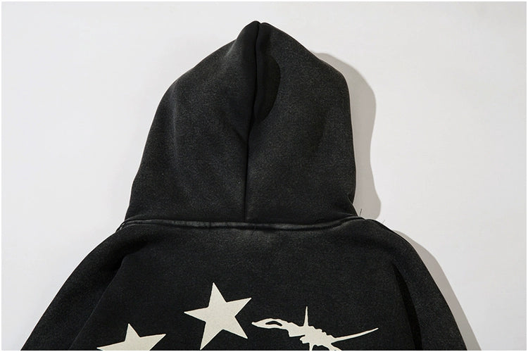 Vintage Print Hoodies