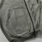 Rivet Zip Cardigan Hoodies