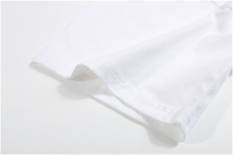 Cotton Letter Print Loose Short-sleeved T-shirt