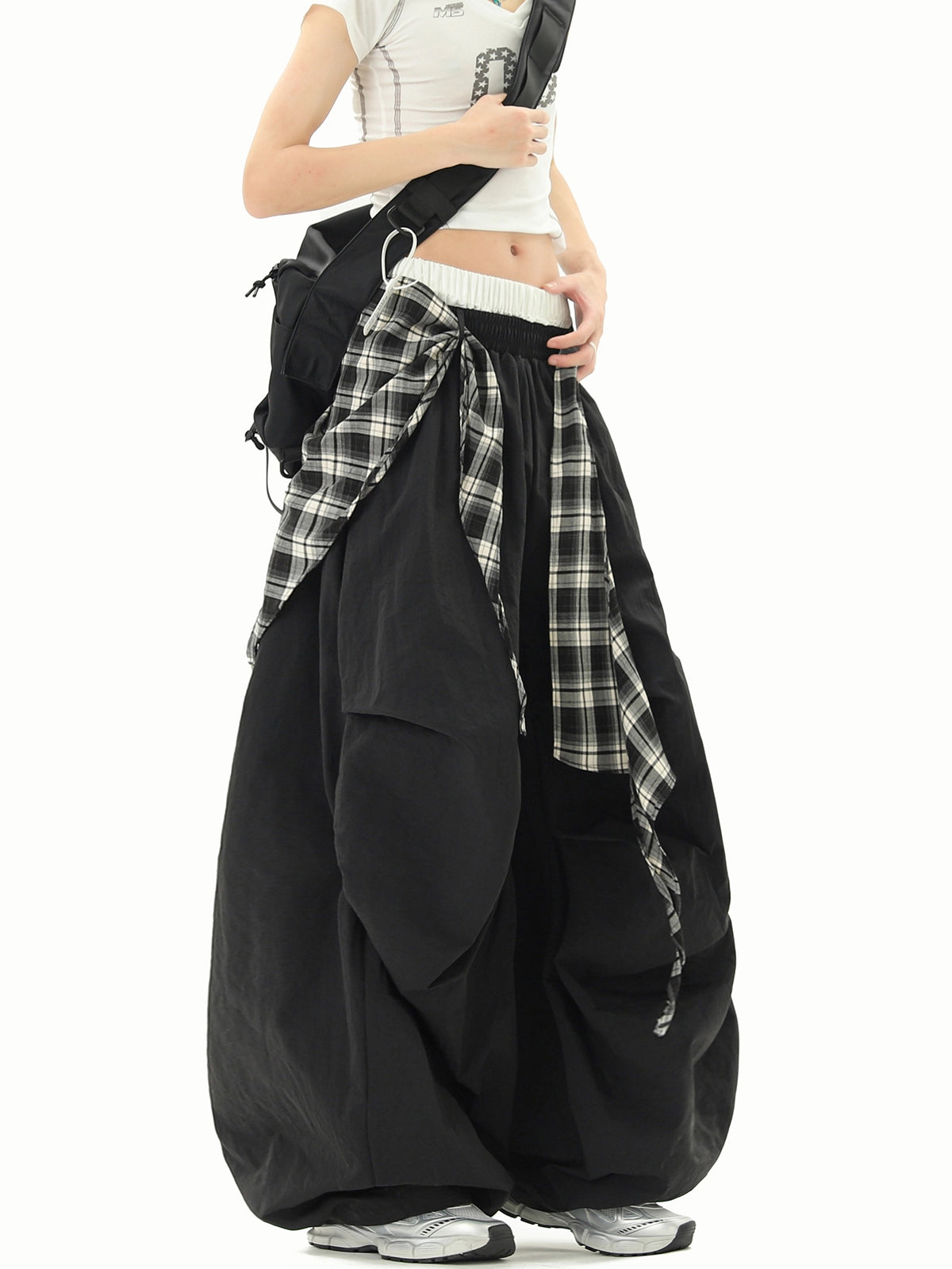 Hip Hop Stacked Wide-leg Slacks Sweatpants