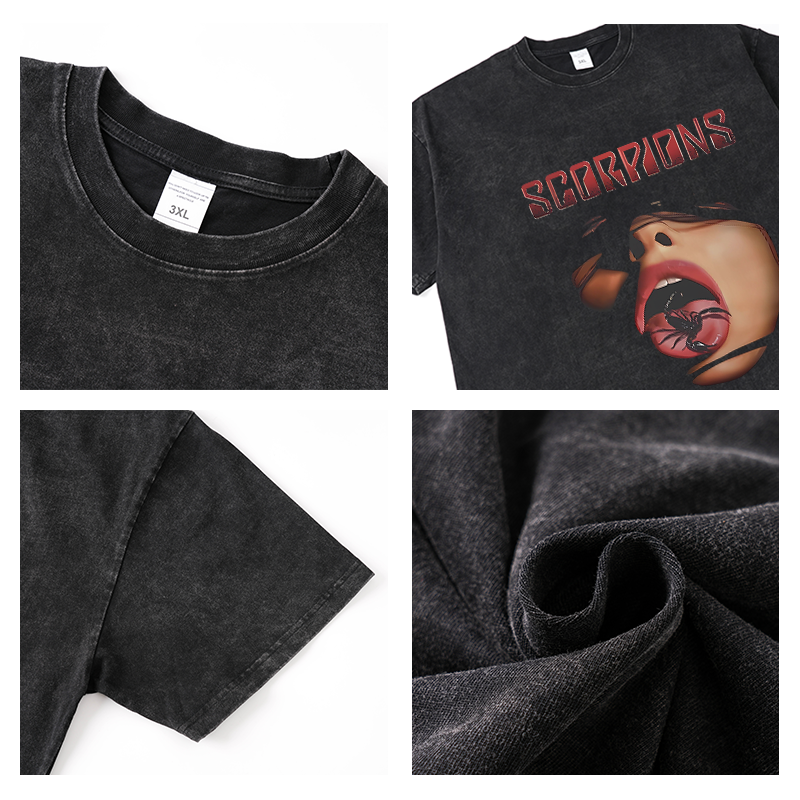 Figure Vintage Print Short Sleeve Oversized Top