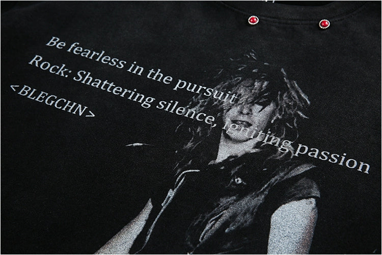 Rock Boy Printed Loose Top