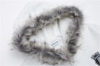 Fleece Thickened Fur Neck Hooded Cardigan