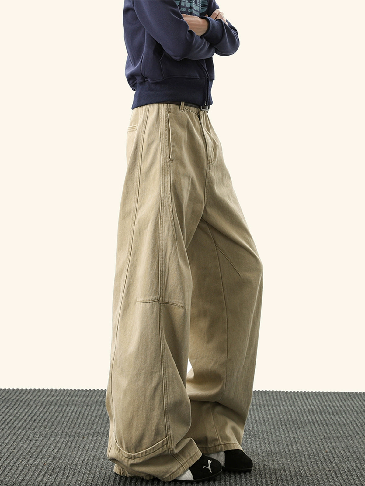 Khaki Scimitar Jeans Track Pants