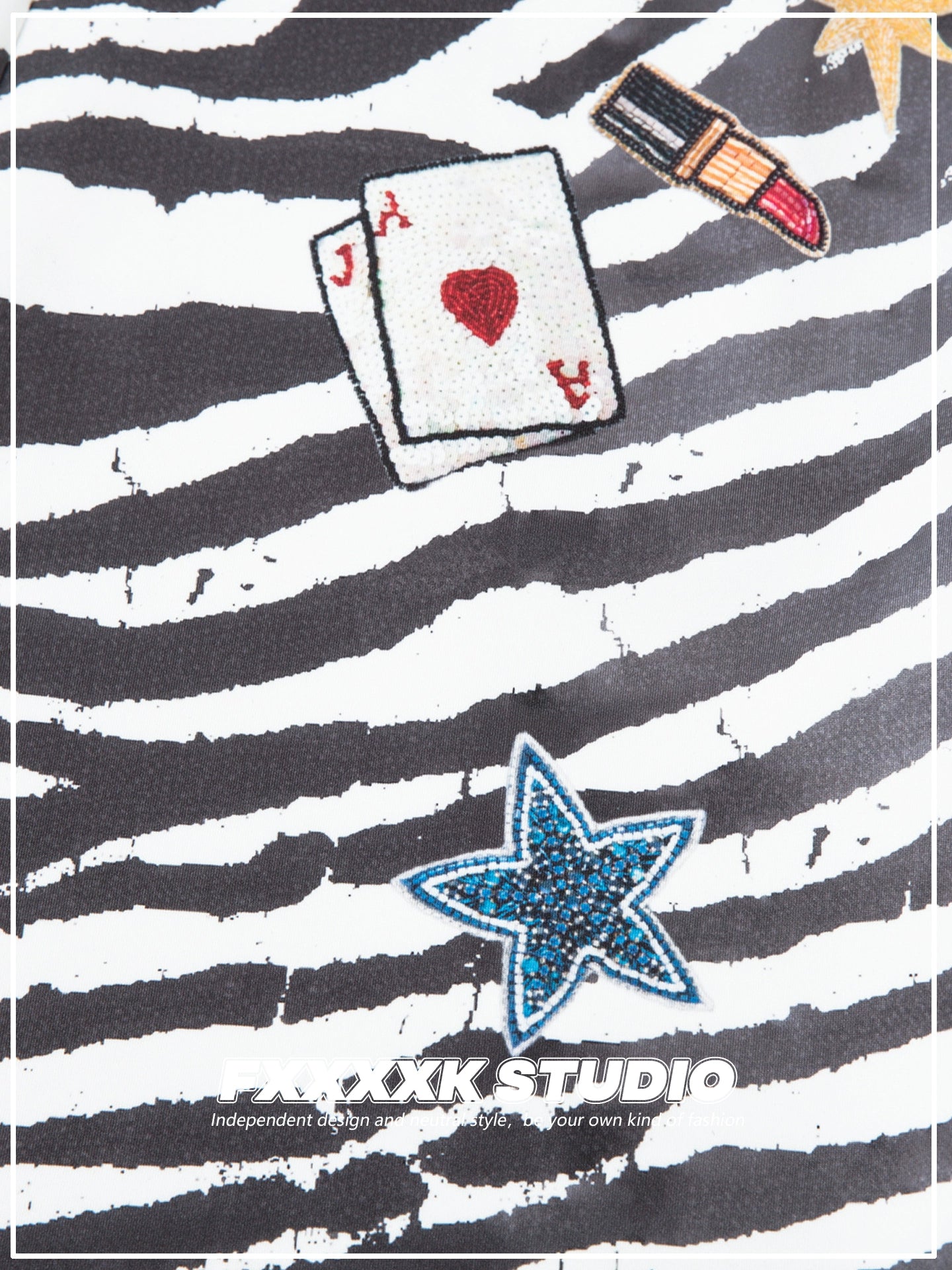 Zebra Striped Black and White Pants