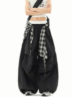 Hip Hop Stacked Wide-leg Slacks Sweatpants