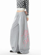 Slack Letter Print Sweatpants