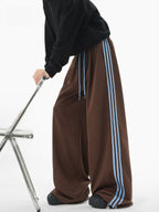 Vintage Contrasting Striped Sweatpants