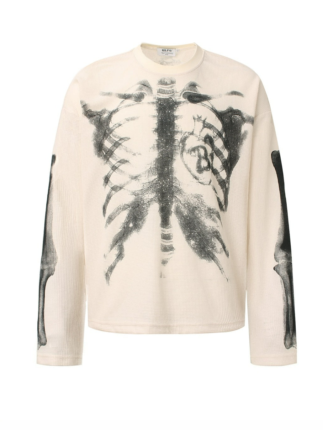 Skull Print Long-sleeved T-shirt
