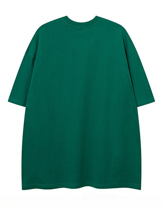 Letter Graffiti Loose Short Sleeve T-Shirt