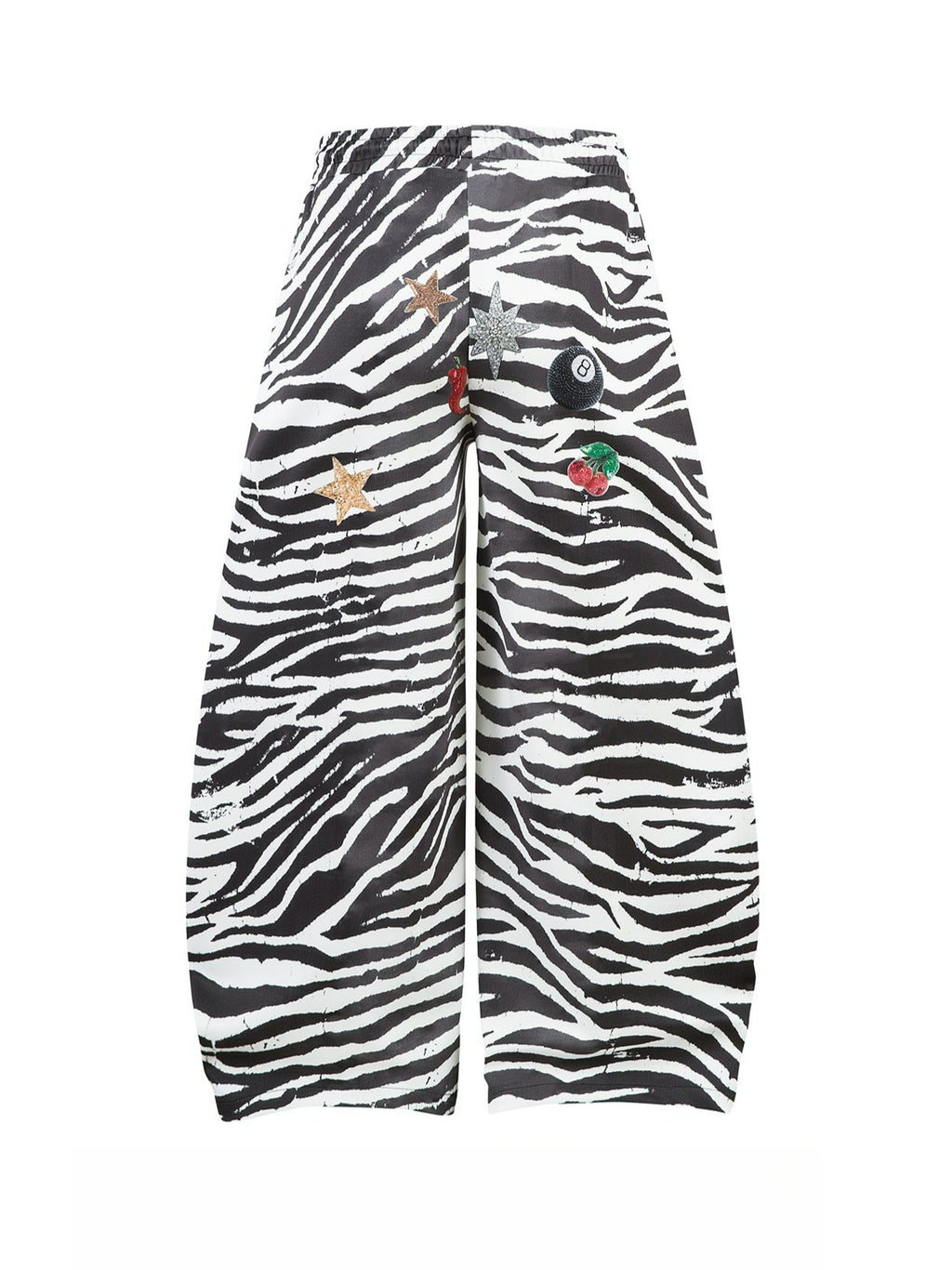 Zebra Striped Black and White Pants