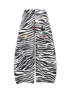 Zebra Striped Black and White Pants