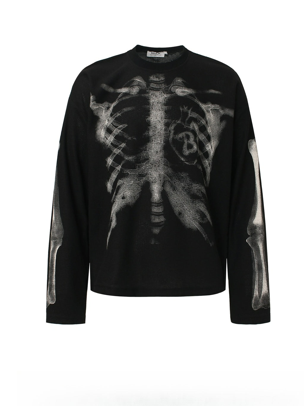 Skull Print Long-sleeved T-shirt