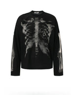 Skull Print Long-sleeved T-shirt