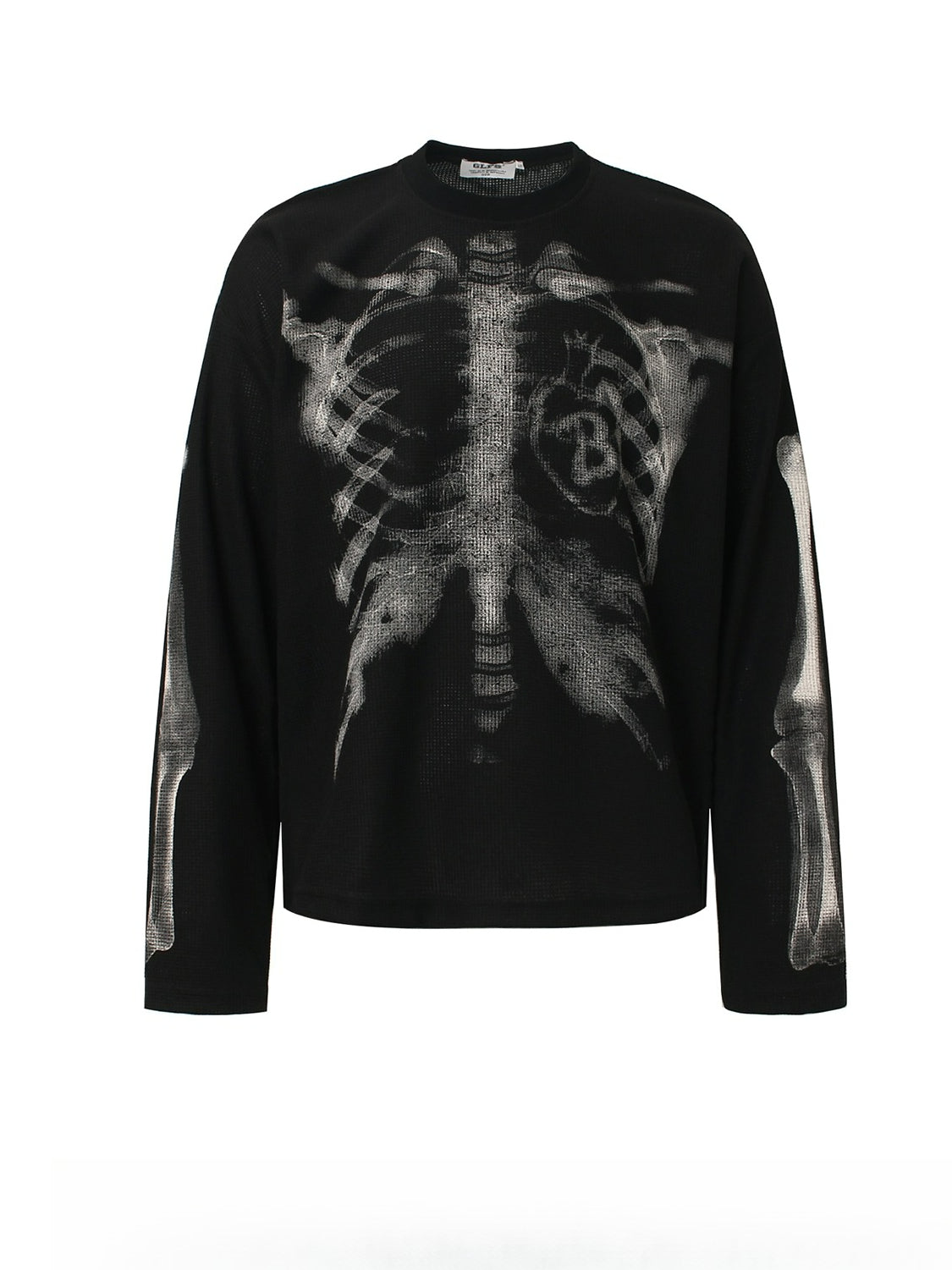 Skull Print Long-sleeved T-shirt