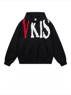 Embroidered Letter Hoodies