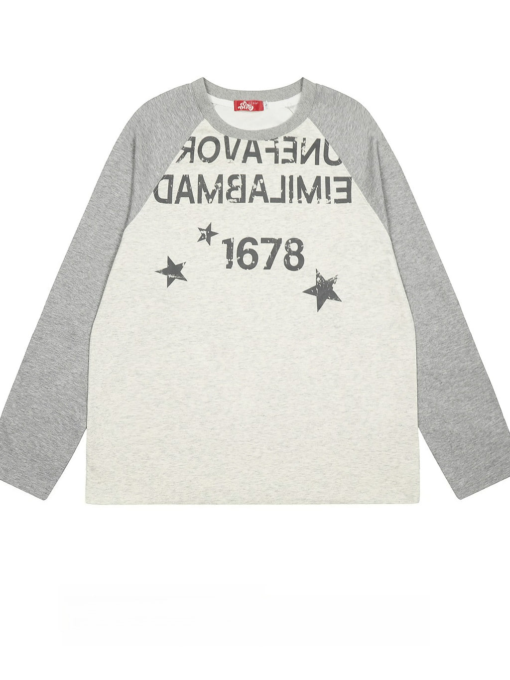 Vintage Letter Print Long Sleeve T-Shirt