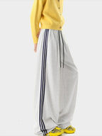 Vintage Contrasting Striped Sweatpants